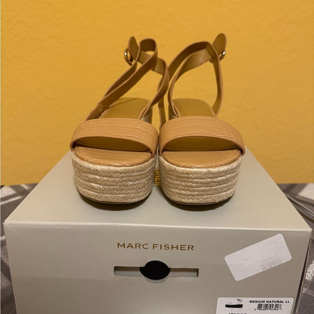 Marc Fisher Natural Espadrille Wedges